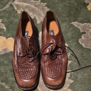 Bally Dark Brown Leather Men's Oxfords